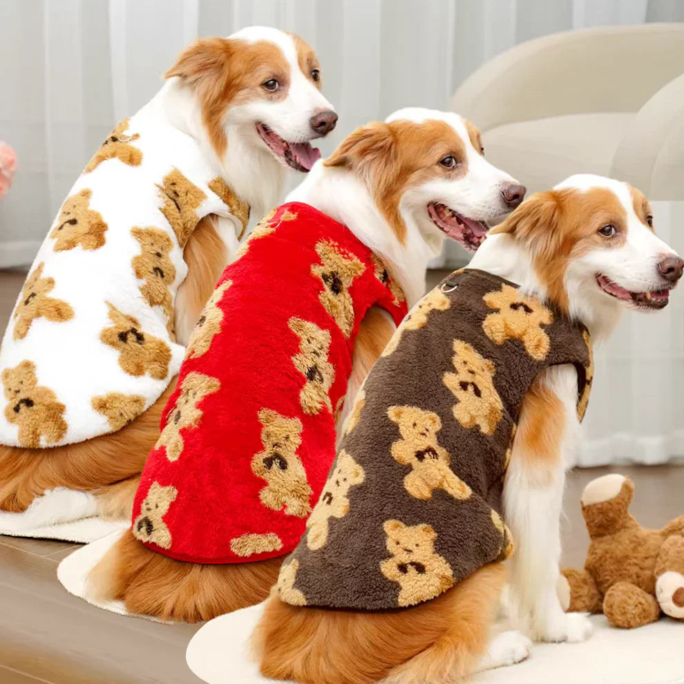 PawBear™ | Teddy Bear Fleece Dog Jacket