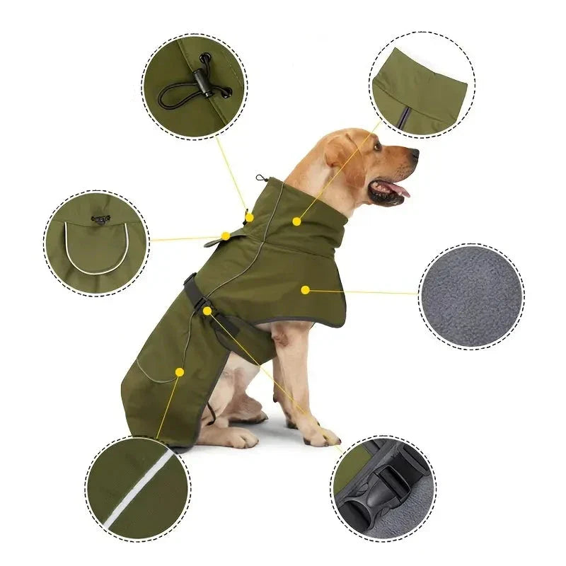 Veltrix™ | Waterproof Dog Coat with Reflective Strips
