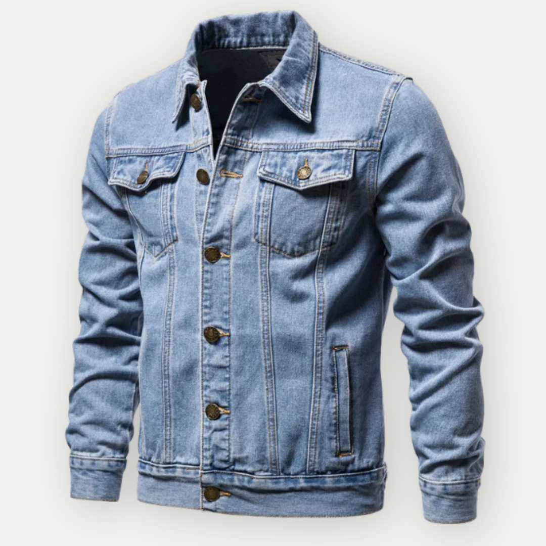 Valdemar™ - Klassisk Denim Truckerjakke til Mænd