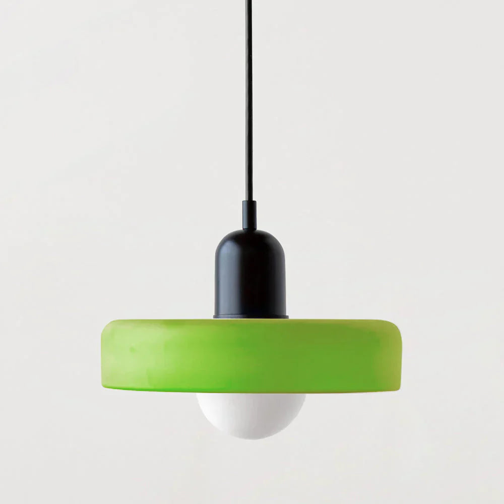 Bauhaus Pendant Light Made of Coloured Glass