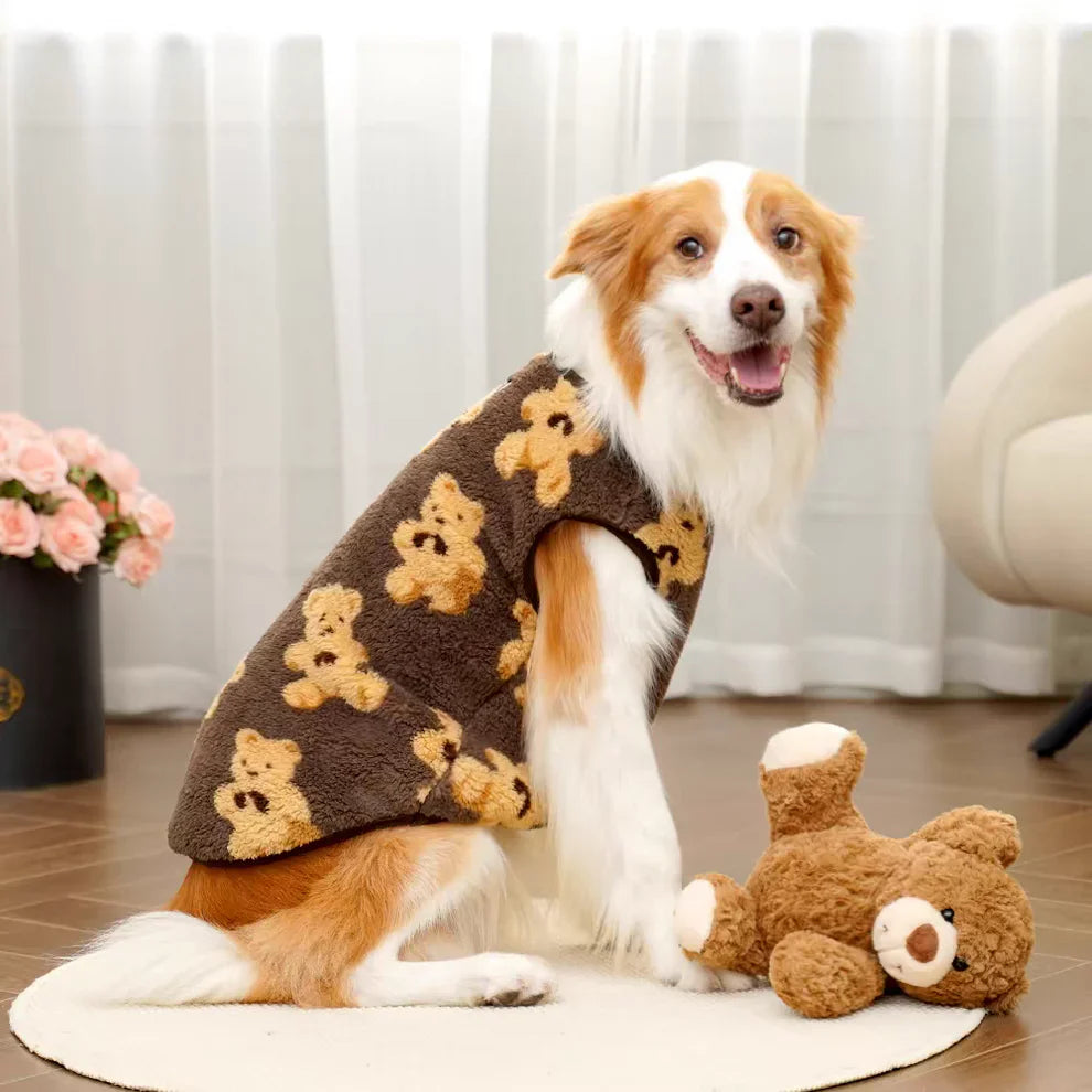 PawBear™ | Teddy Bear Fleece Dog Jacket