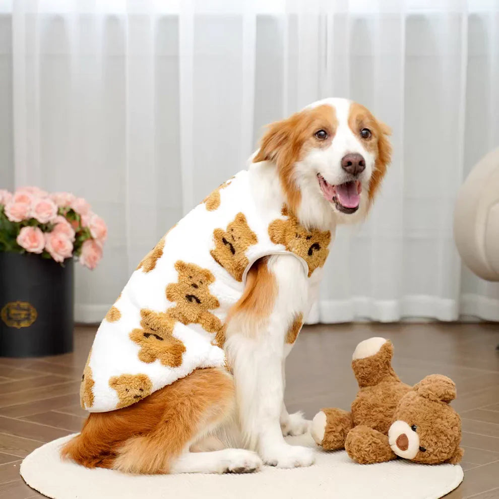 PawBear™ | Teddy Bear Fleece Dog Jacket