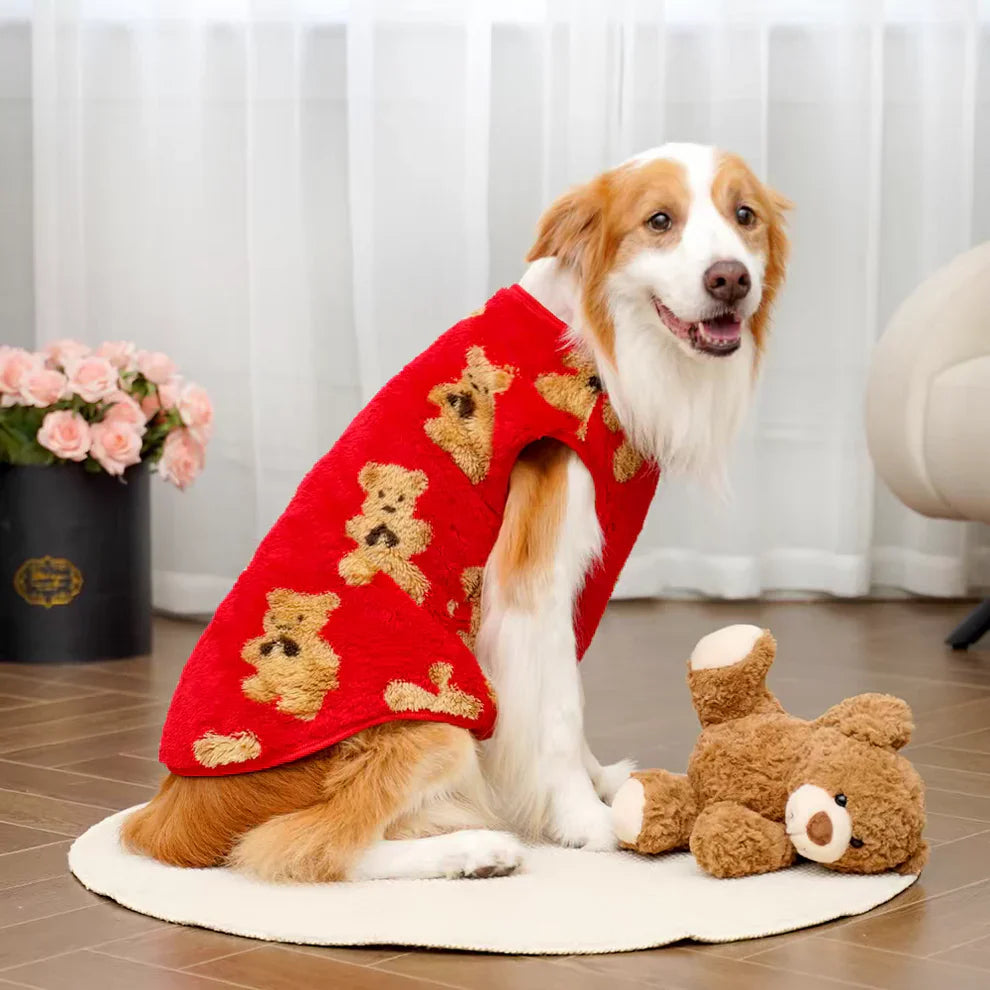 PawBear™ | Teddy Bear Fleece Dog Jacket
