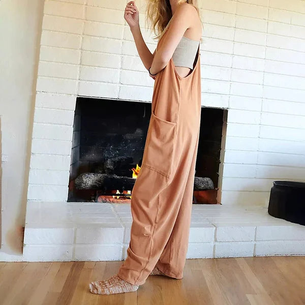 Wijd Been Jumpsuit met Zakken