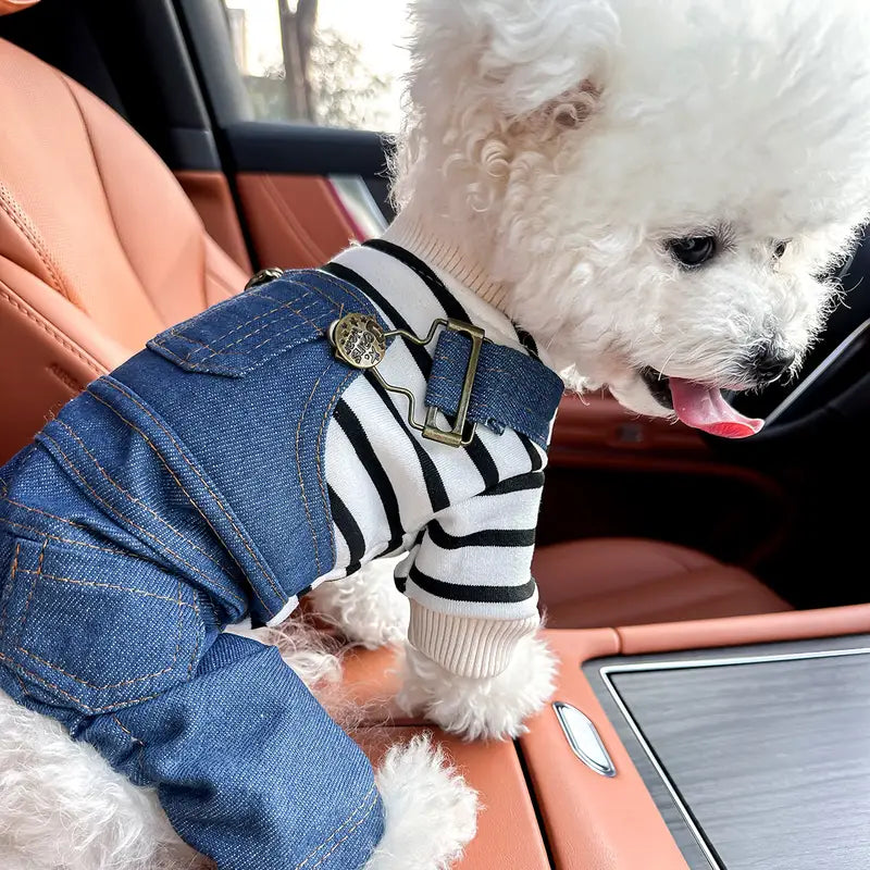 BlueBark™ | Warm Striped Denim Jacket