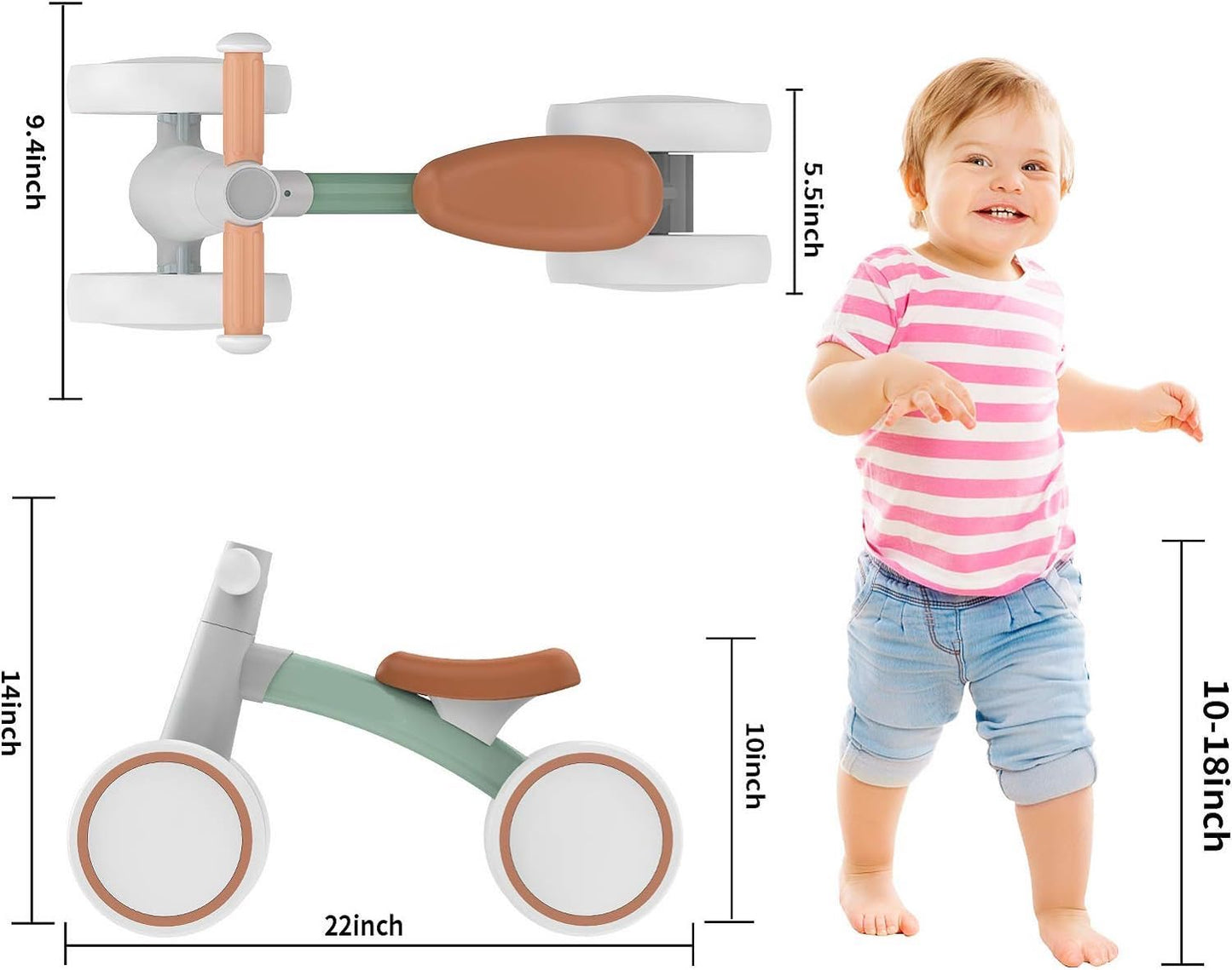 Montessori Balancecykel til Småbørn - Bedste Balancecykel til 2-årige og Opad