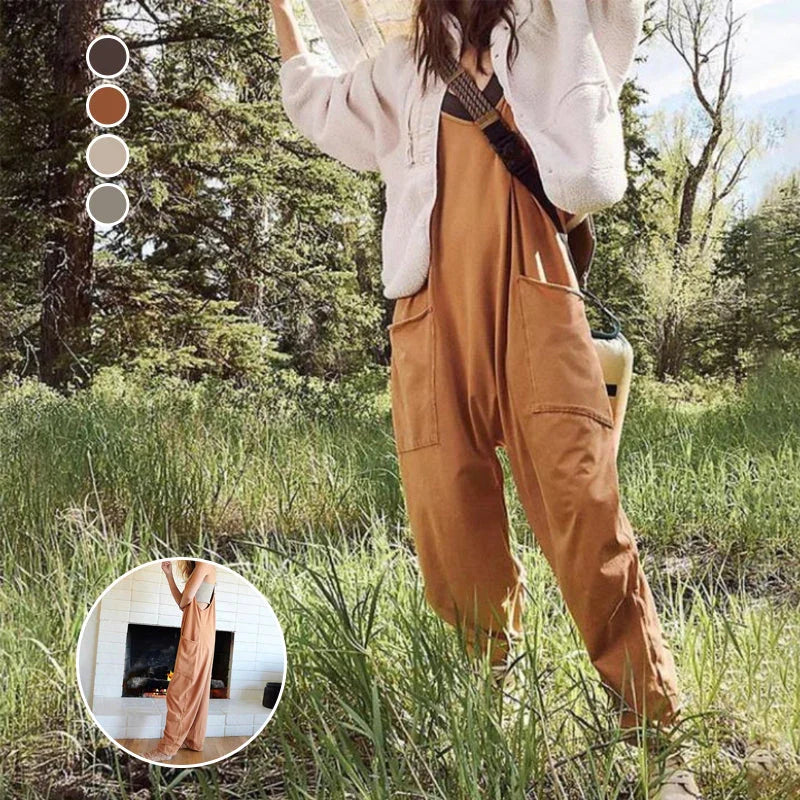 Wijd Been Jumpsuit met Zakken