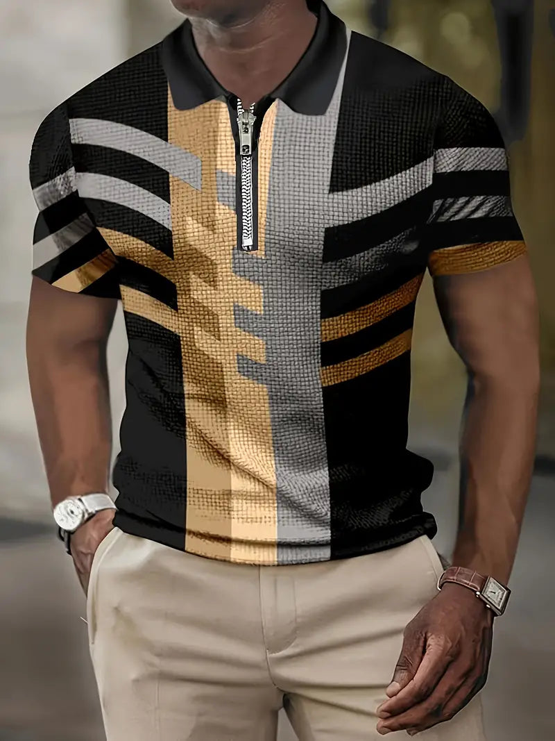 Alban™ - Block Pattern Short Sleeves