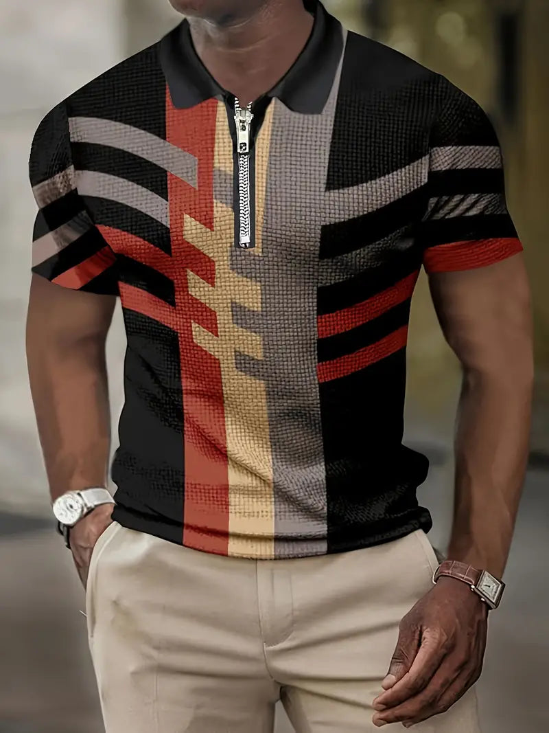 Alban™ - Block Pattern Short Sleeves