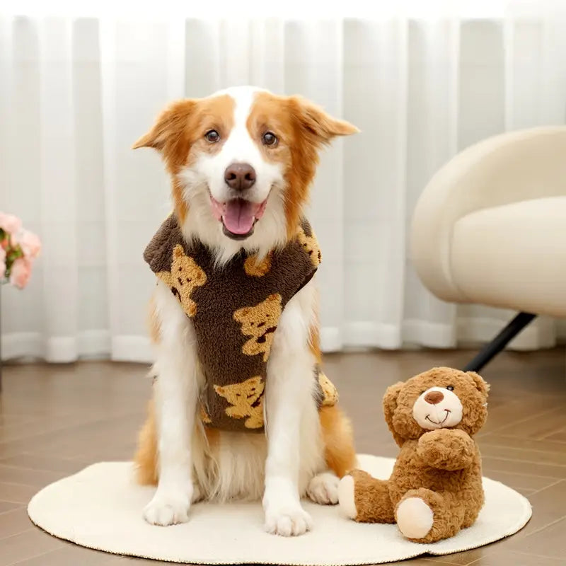 PawBear™ | Teddy Bear Fleece Dog Jacket