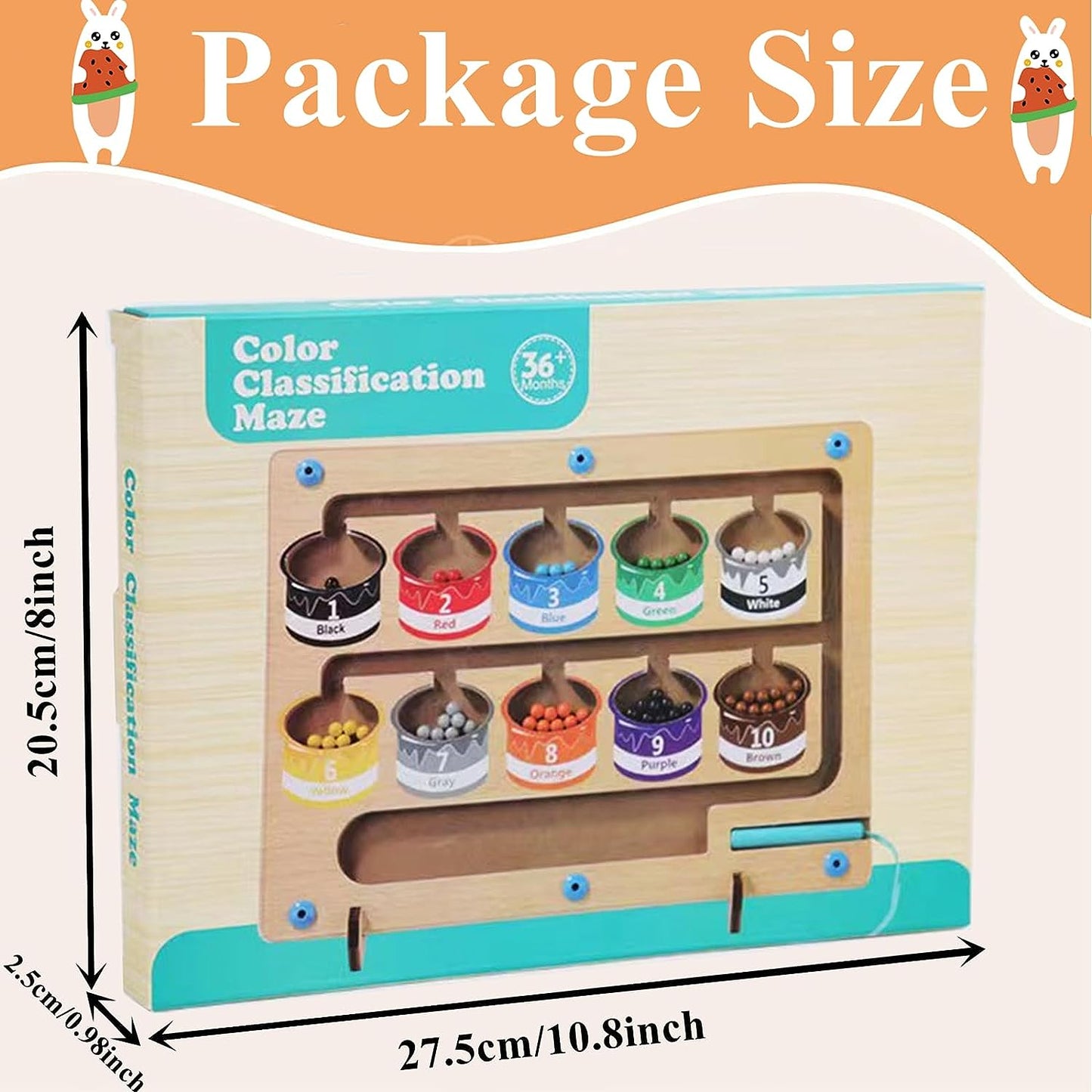 Colour and Number Magnetic Board