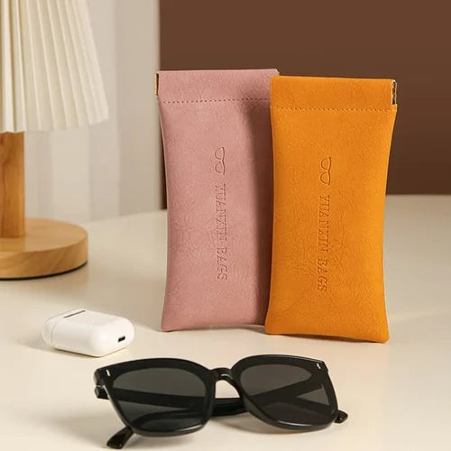 Leder Organizer Tasche mit Druckknopfverschluss