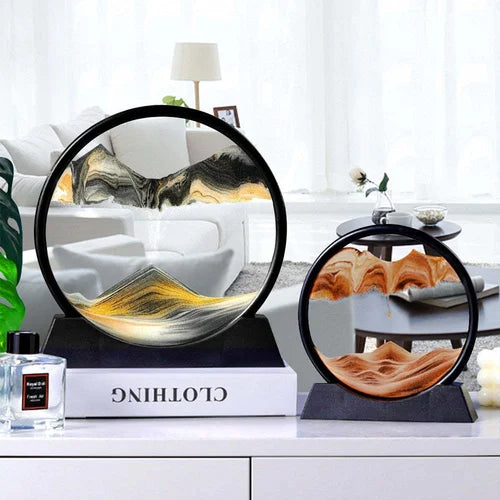 3D Hourglass Deep Sea Sand Landscape