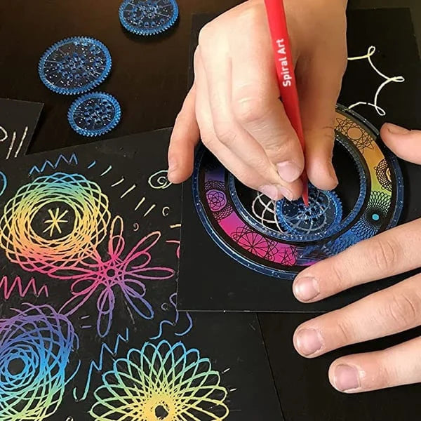 Spiraal Kunst Duidelijke Tandwiel Geometrische Liniaal (22 STUKS)
