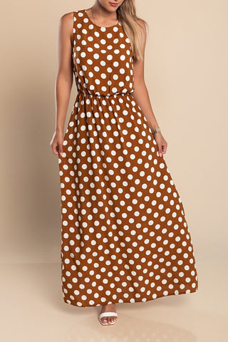 Lyna - Polka Dot Maxi Dress