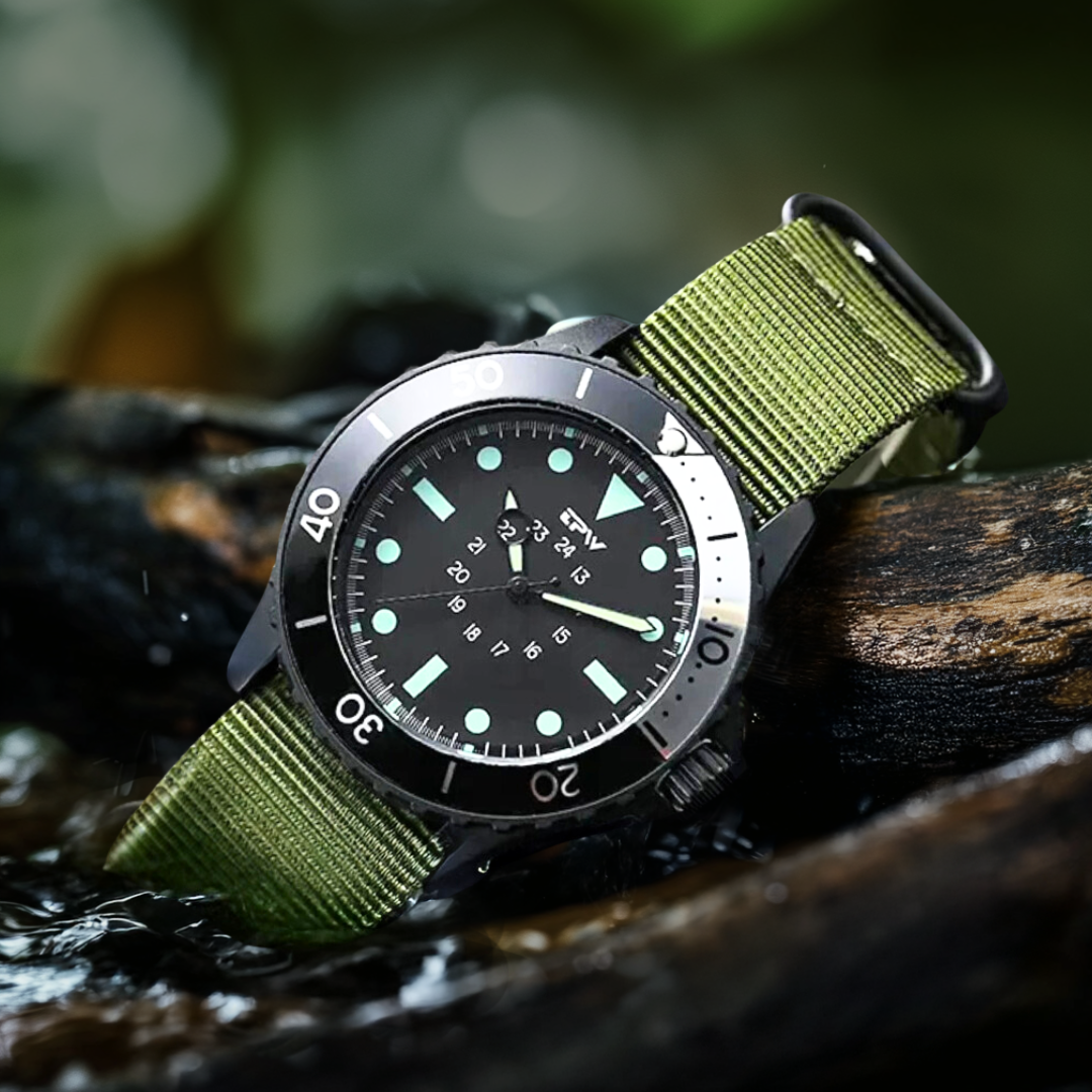 Waterdichte Tactische Veldhorloge in Duikerstijl