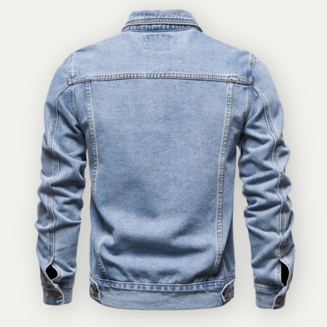 Valdemar™ - Klassisk Denim Truckerjakke til Mænd
