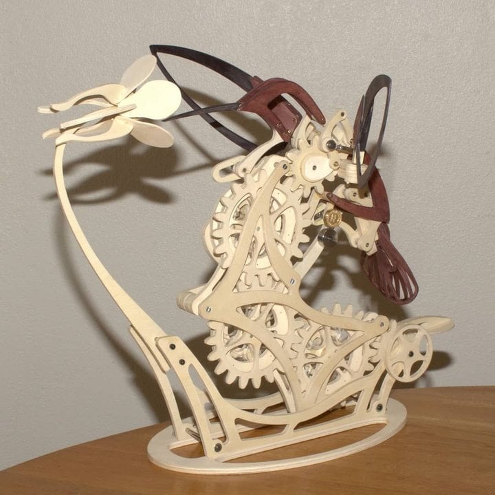 Mekanisk 3D Træ Kolibri