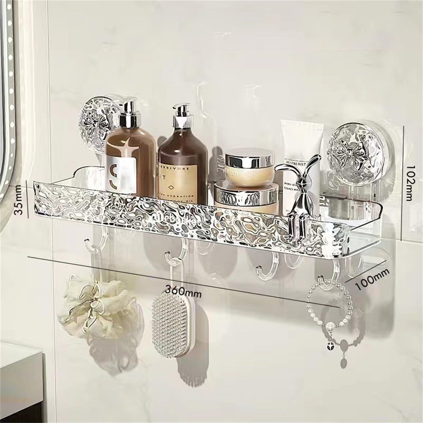 Étagère de rangement légère, luxueuse et sans trous