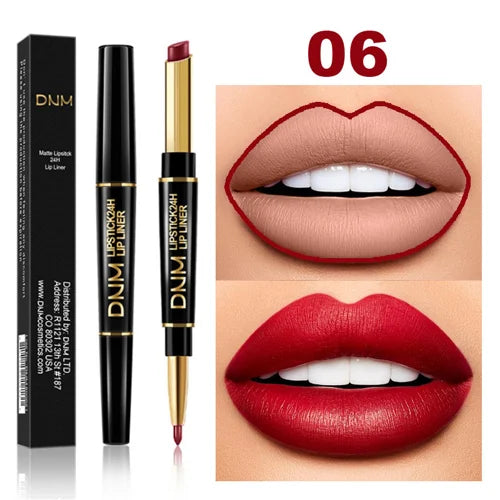 Waterdichte 2-in-1 Lippenstift Lippenliner