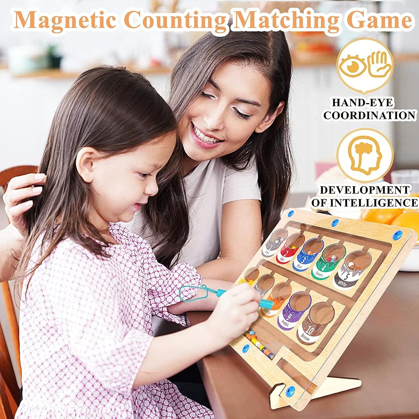 Colour and Number Magnetic Board