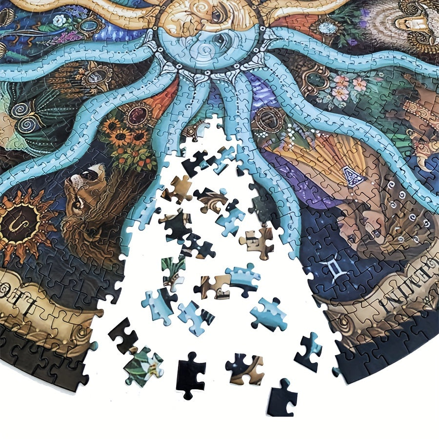 StarGaze - 1000-piece Zodiac Round Puzzle for Adults
