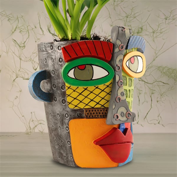 ArteVase - Handcrafted Abstract Flower Pot with Beautiful Face