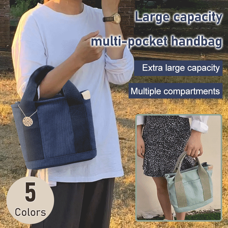 Sac à main grande capacité avec plusieurs compartiments