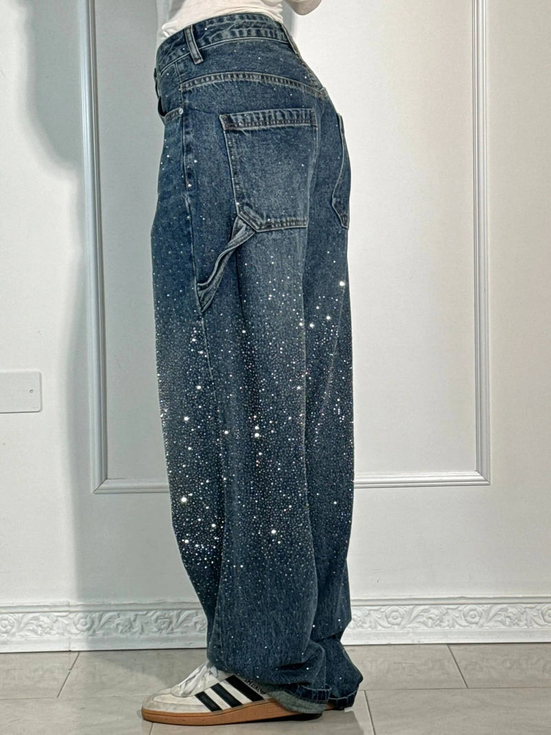 Zella – Paillettenbesetzte und Maßgeschneiderte Carpenter Jeans