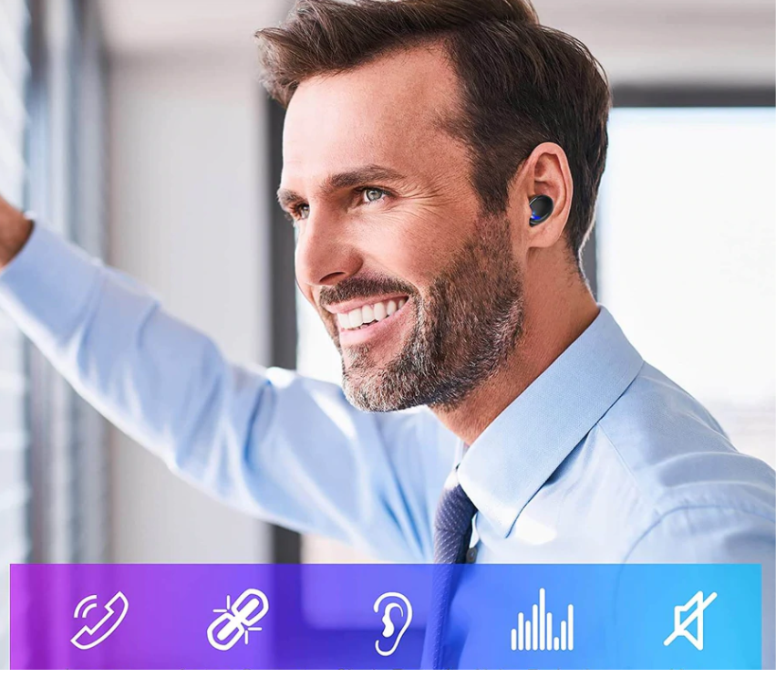 Auriculares Inalámbricos con Huella Dactilar™