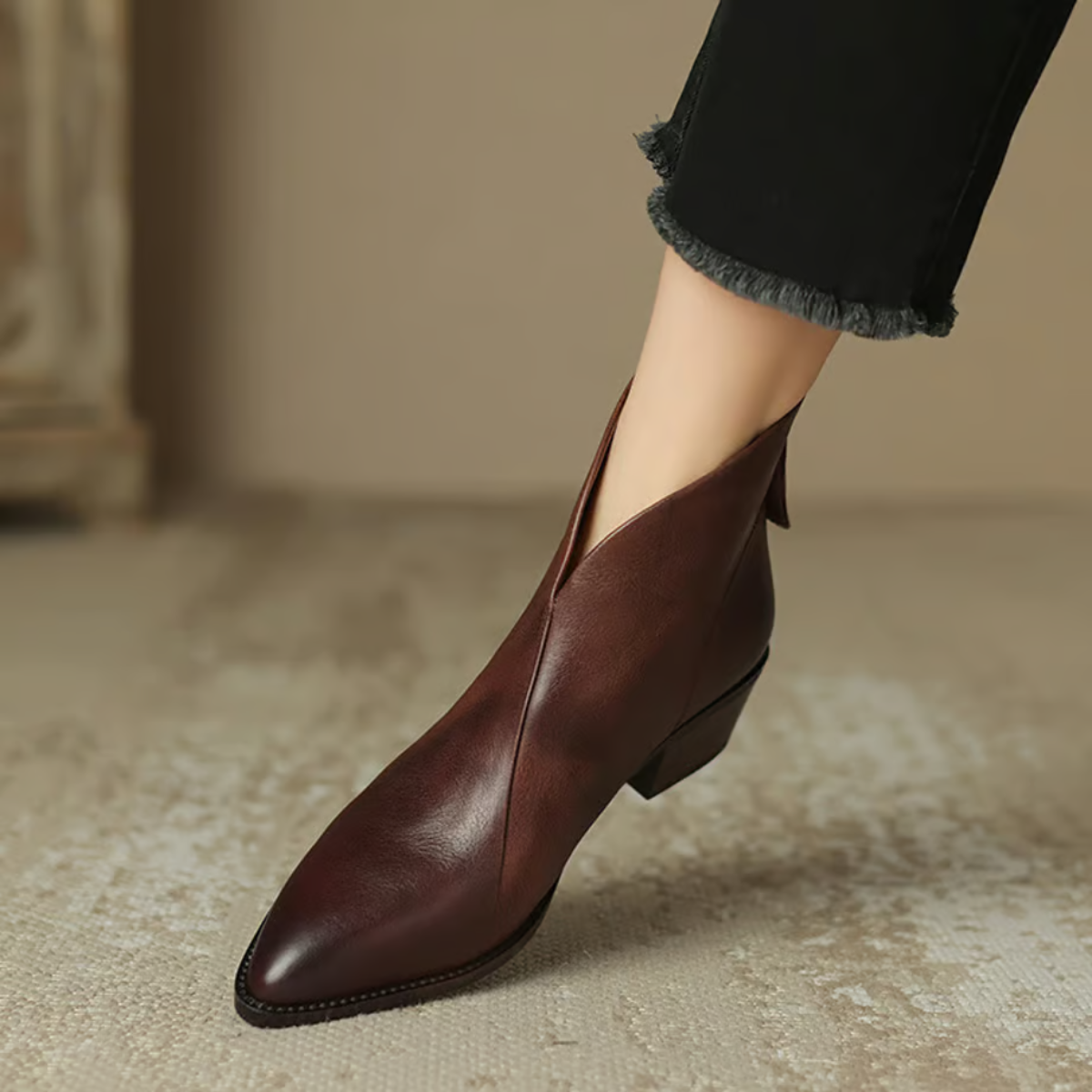 Charline – Elegante Rits Achter Enkellaarsjes