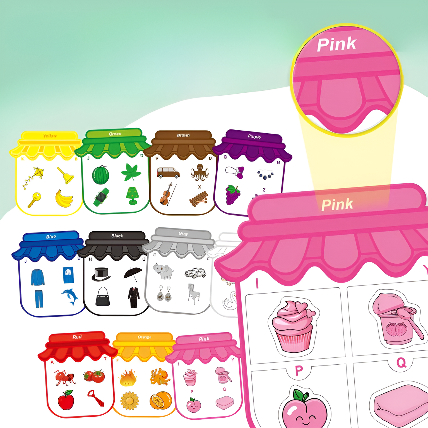 Montessori Magnetisk Farvematch
