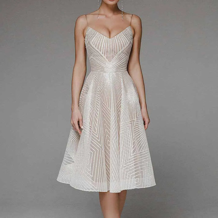 Elegance Dress with Open Back