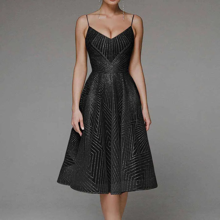Elegance Dress with Open Back