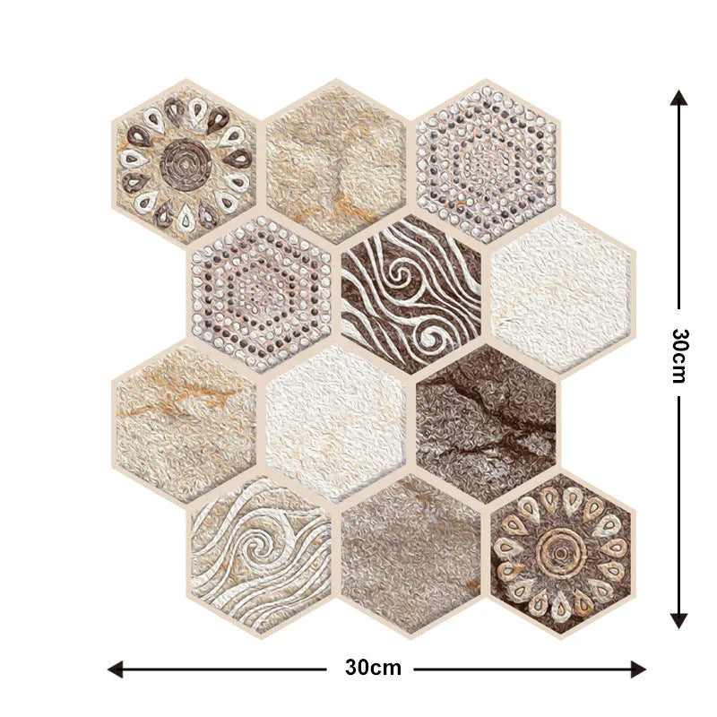 3D Wall Tiles for Peeling and Sticking