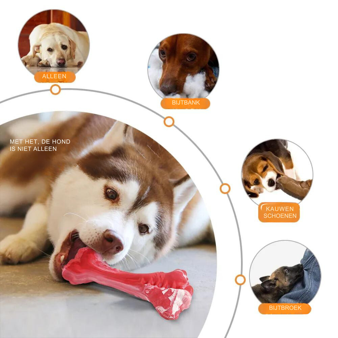 ChewBone™ | Meat-shaped Dog Toothbrush