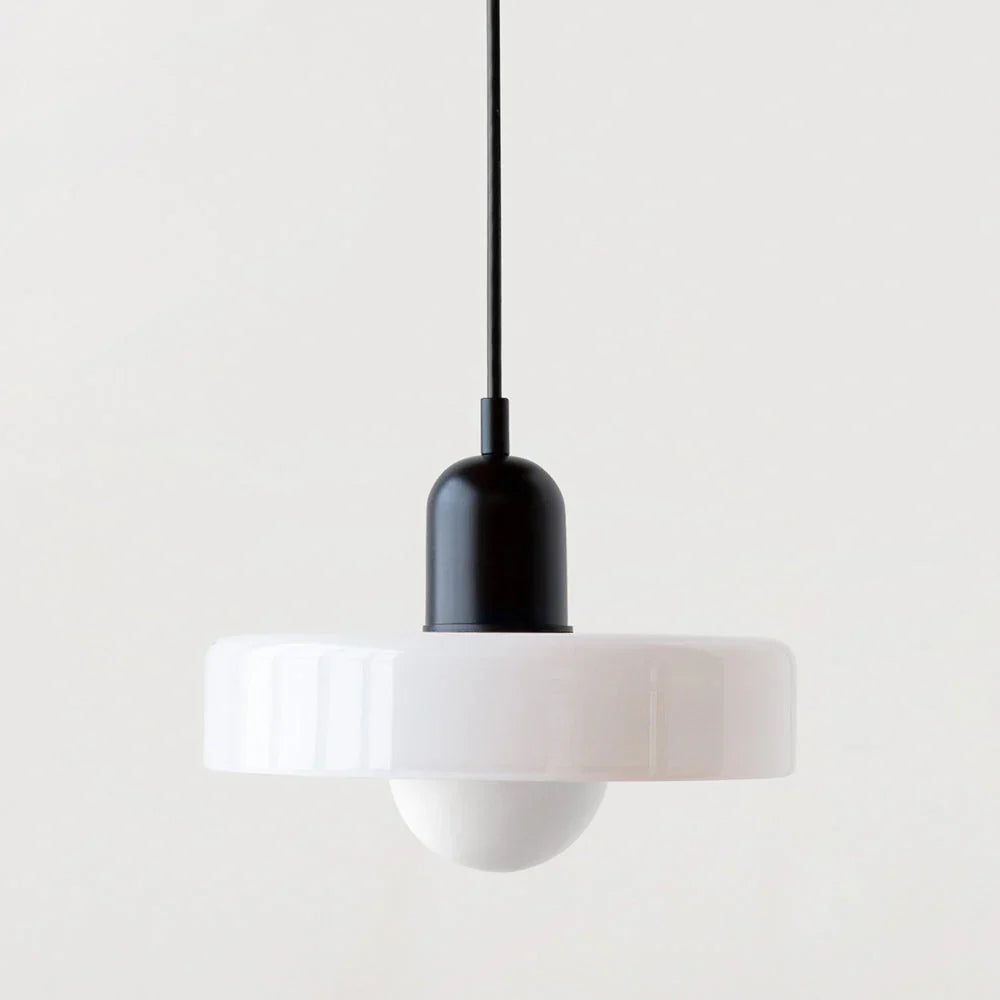 Bauhaus Pendant Light Made of Coloured Glass