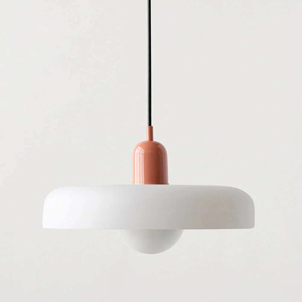 Bauhaus Pendant Light Made of Coloured Glass