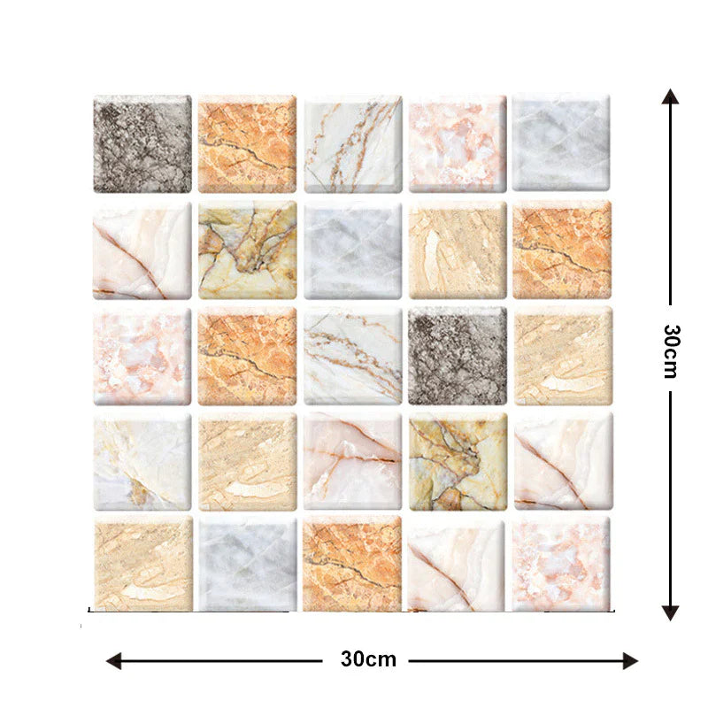 3D Wall Tiles for Peeling and Sticking