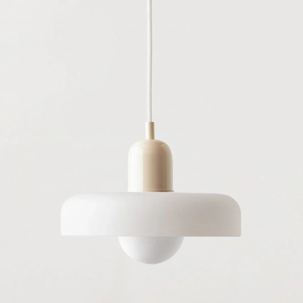 Bauhaus Pendant Light Made of Coloured Glass