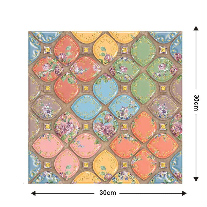 3D Wall Tiles for Peeling and Sticking