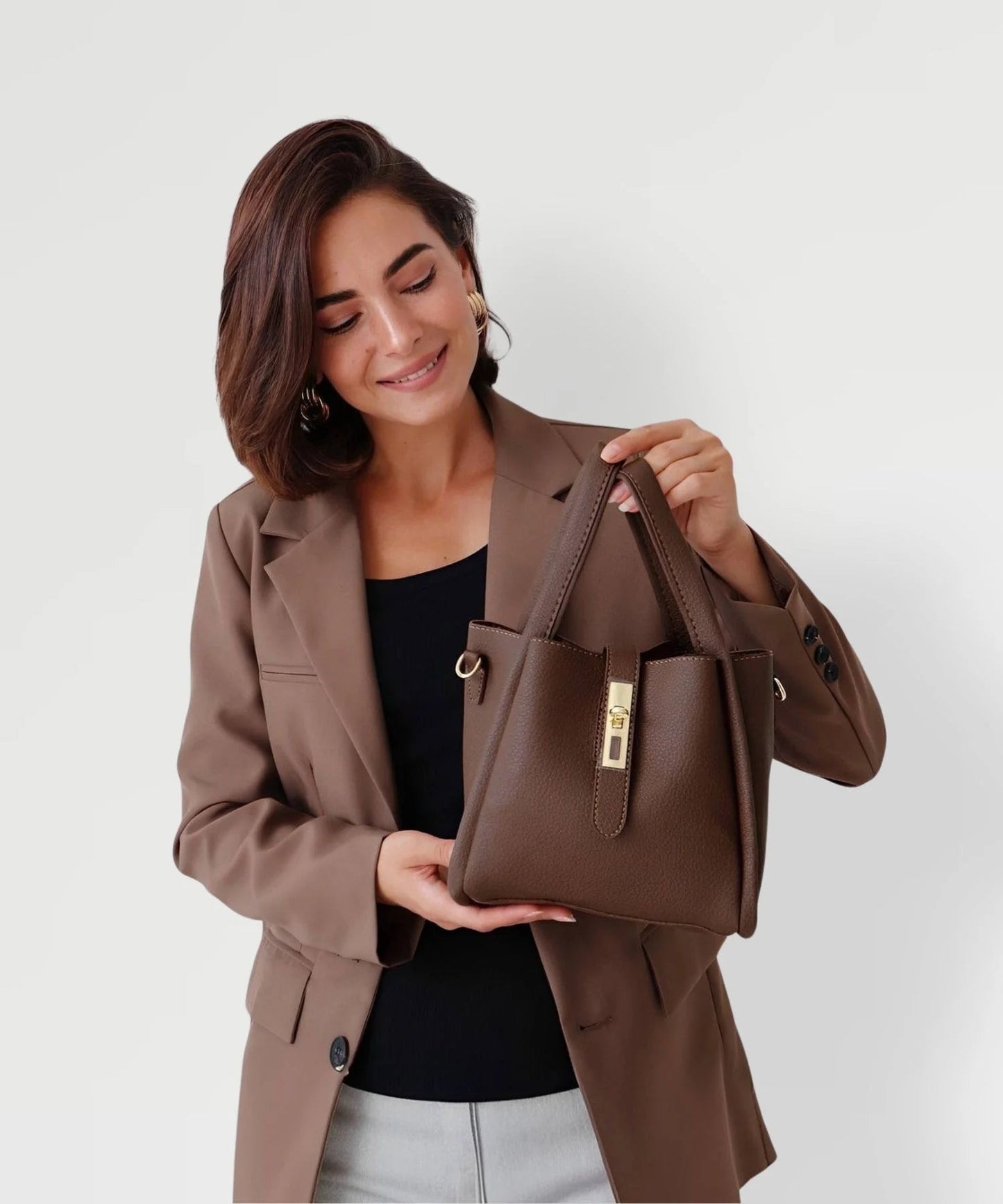 Kenya – Leather Shoulder Bag with Inner Pocket