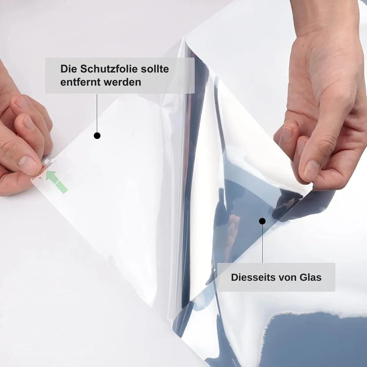 CrystalCover™ - Datenschutz, Sonnenschutz, UV-reflektierende Fensterfolie