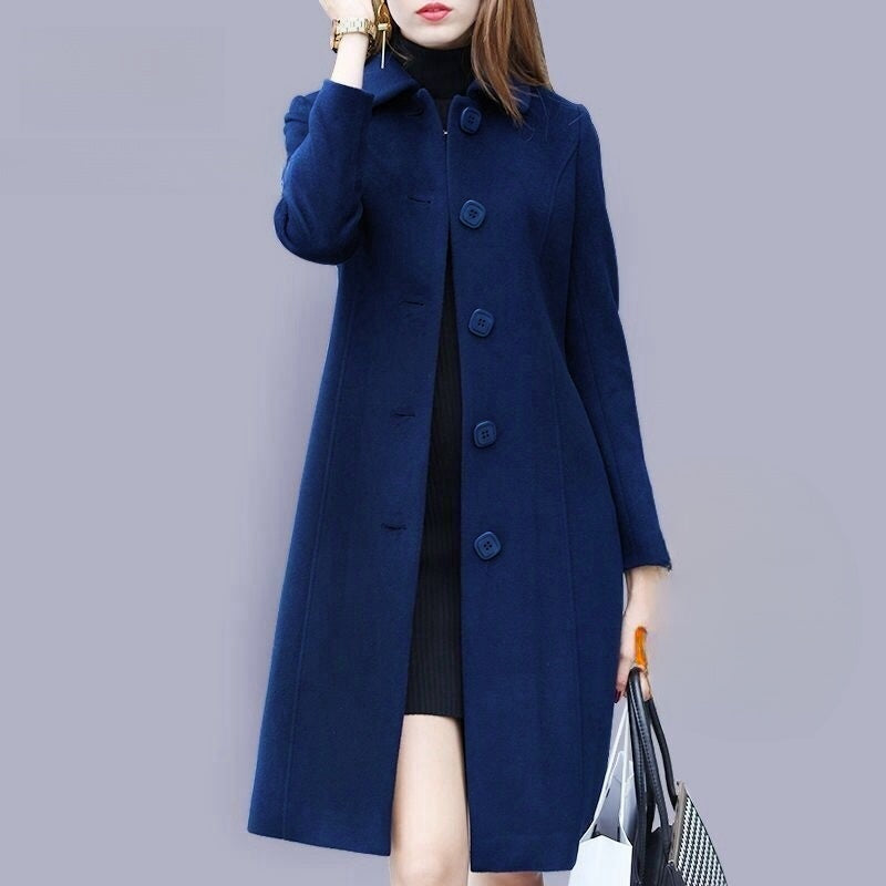 Aria – Elegant Mid-Length Windbreaker Coat