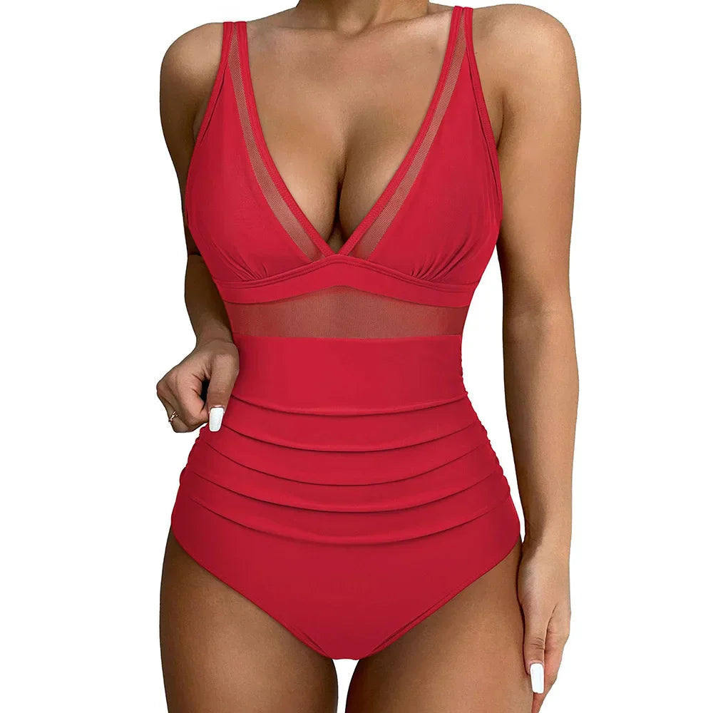 Nina™ - Stilvolles Badeanzug mit Bauchkontrolle