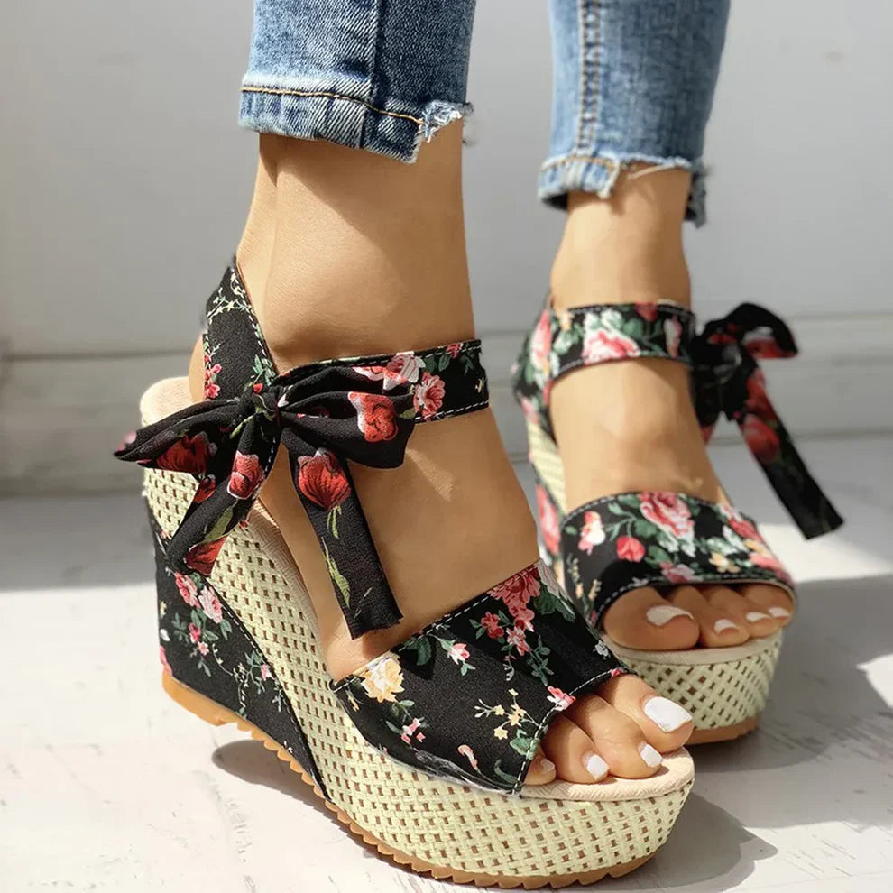 Flora Marina - Plattform Sandalen (Super Bequem)