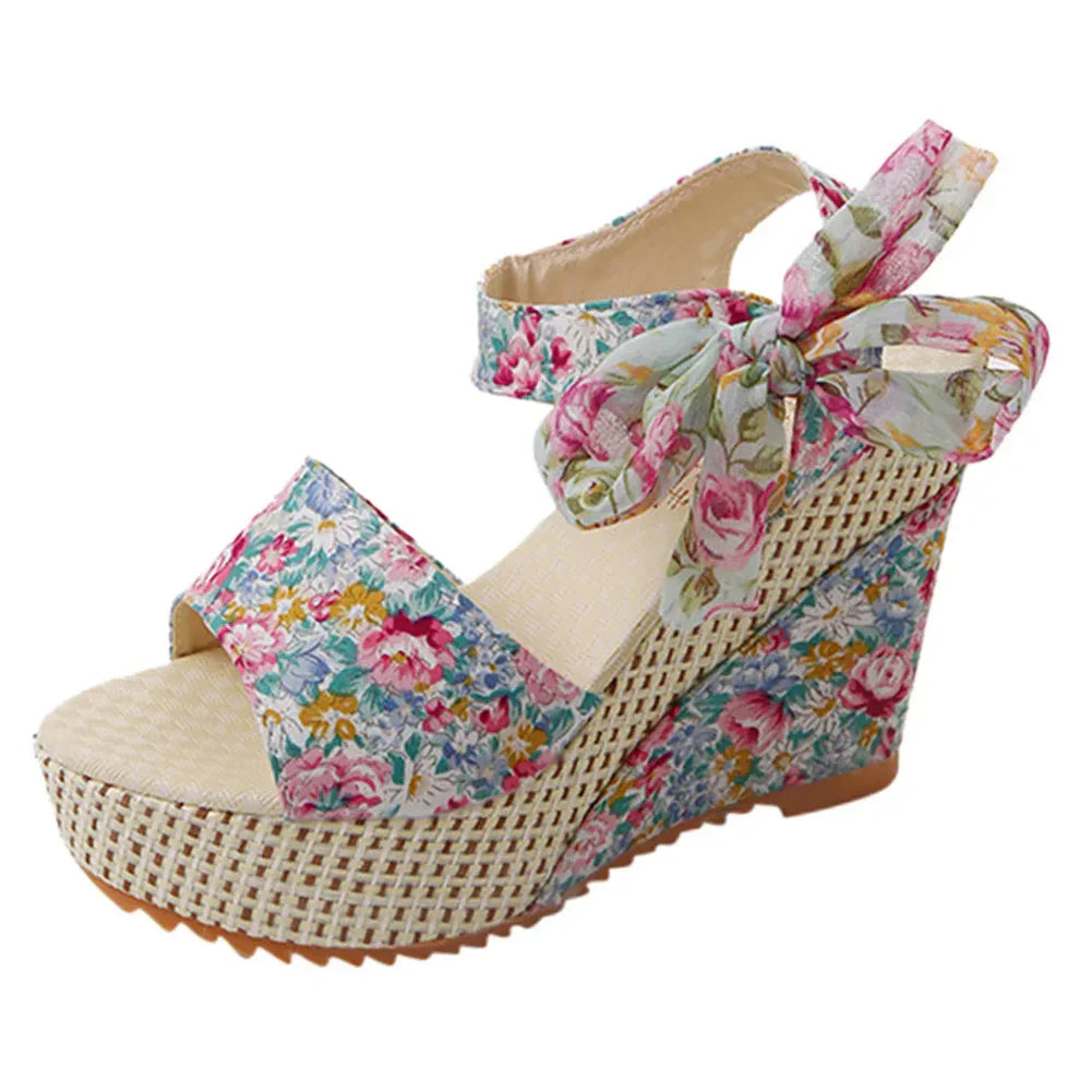 Flora Marina - Plattform Sandalen (Super Bequem)