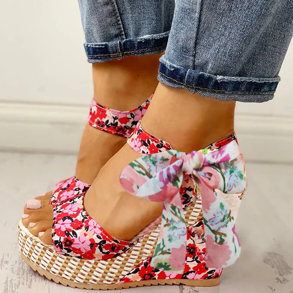 Flora Marina - Plattform Sandalen (Super Bequem)