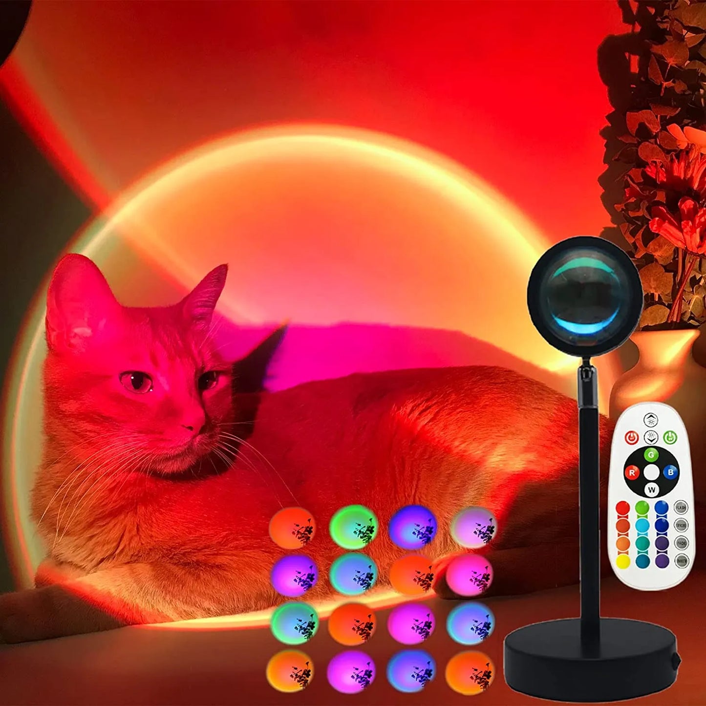 Sunset Projector Lamp™ | Forvandle de mørke dagene til en varm glød