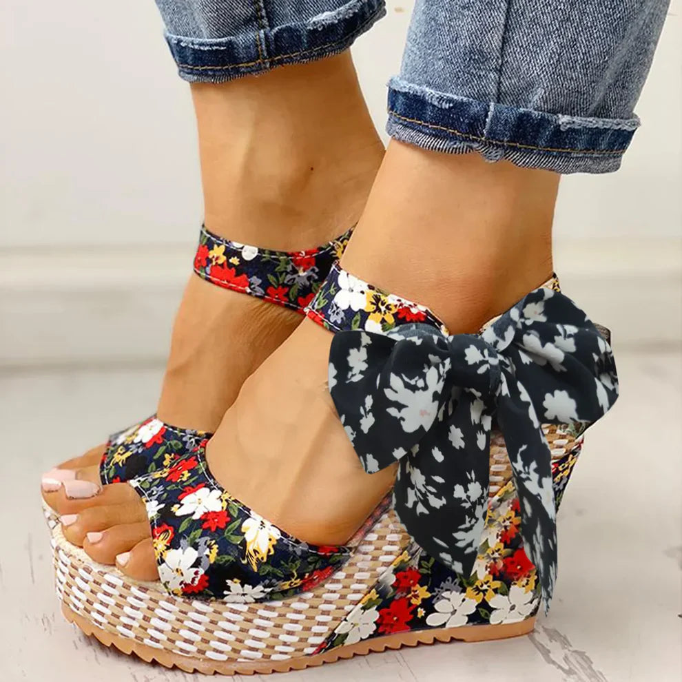 Flora Marina - Plattform Sandalen (Super Bequem)